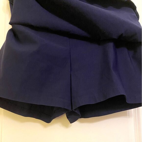 Crown & Ivy Navy Scallop Trim Skort - Picture 3 of 3